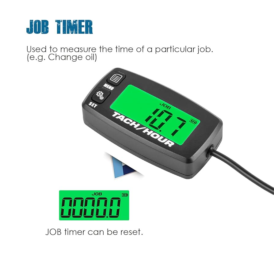 あっちゃん　HR710 ROADREADY RRPMP3000 Runleader RL-HM032R Inductive Tachometer with Hour Meter
